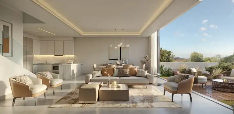 Living room at the Coastal Investment Villas, Aida, Muscat
