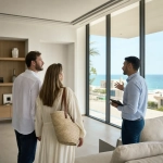 Foreign Buyer Reviewing Modern Coastal Property In Muscat, Oman